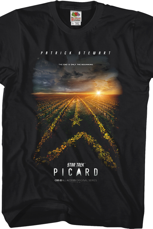 The End Is Only The Beginning Poster Star Trek Picard T-Shirtmain product image