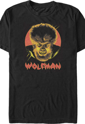 The Face Of Fear Wolf Man T-Shirt