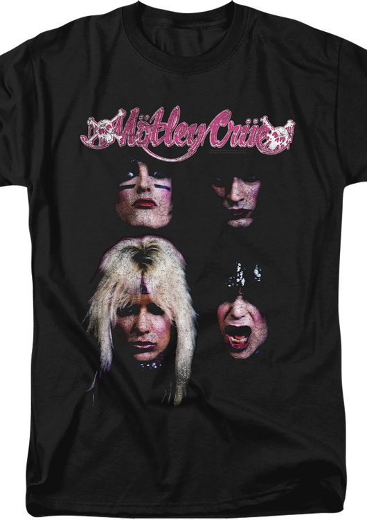 The Faces Of Motley Crue T-Shirt - main product image