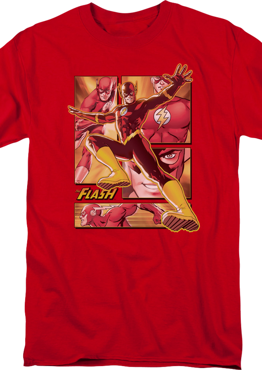 The Flash Panels Collage DC Comics T-Shirt - main product image
