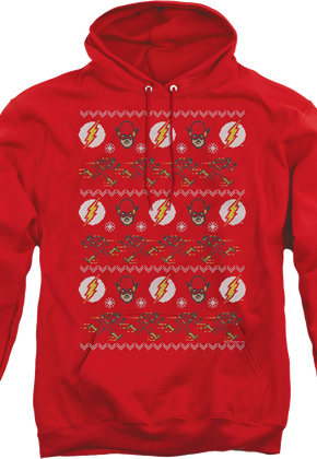 The Flash Ugly Faux Knit DC Comics Hoodie