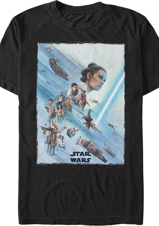 The Rise Of Skywalker Resistance Poster Star Wars T-Shirt - main product image