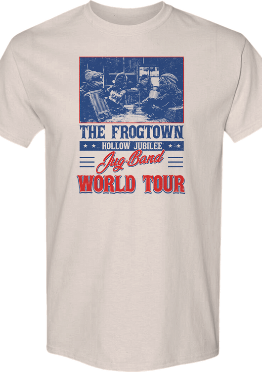 The Frogtown Hollow Jubilee Jug-Band World Tour Emmet Otter T-Shirt - main product image