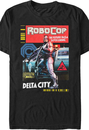 The Future Has A Silver Lining Robocop T-Shirt