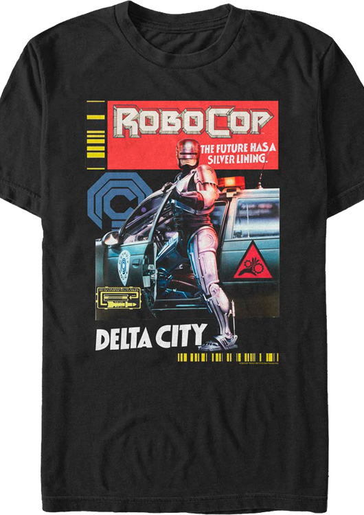 The Future Has A Silver Lining Robocop T-Shirt - main product image
