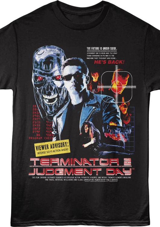 The Future Is Under Siege Terminator 2: Judgment Day T-Shirt - main product image