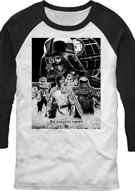 The Galactic Empire Star Wars Raglan Baseball Shirt - main product image