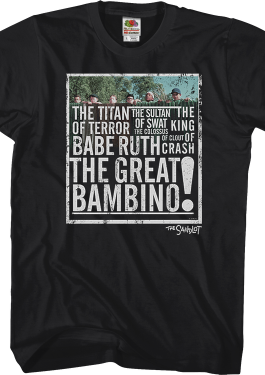 The Great Bambino Sandlot T-Shirt - main product image