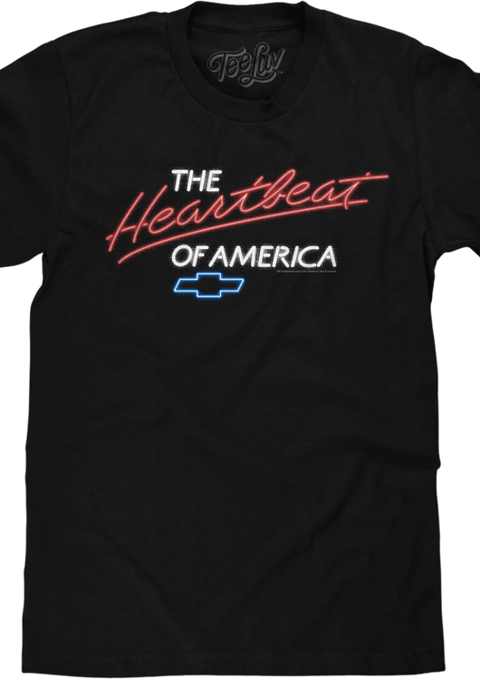 The Heartbeat of America Chevrolet T-Shirt - main product image