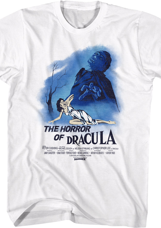 The Horror Of Dracula Classic Poster Hammer Films T-Shirt - main product image