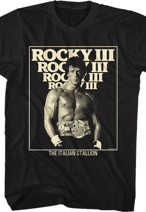 The Italian Stallion Poster Rocky III T-Shirt