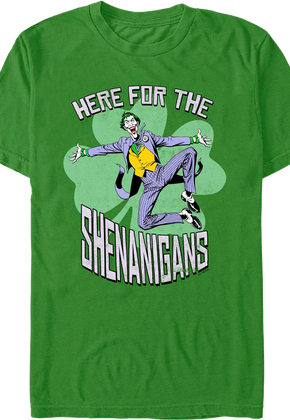 The Joker Here For The Shenanigans DC Comics T-Shirt