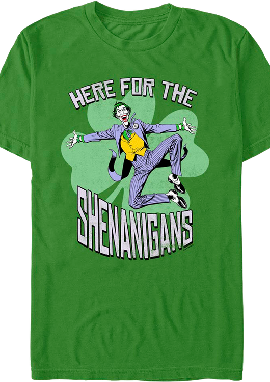 The Joker Here For The Shenanigans DC Comics T-Shirt - main product image