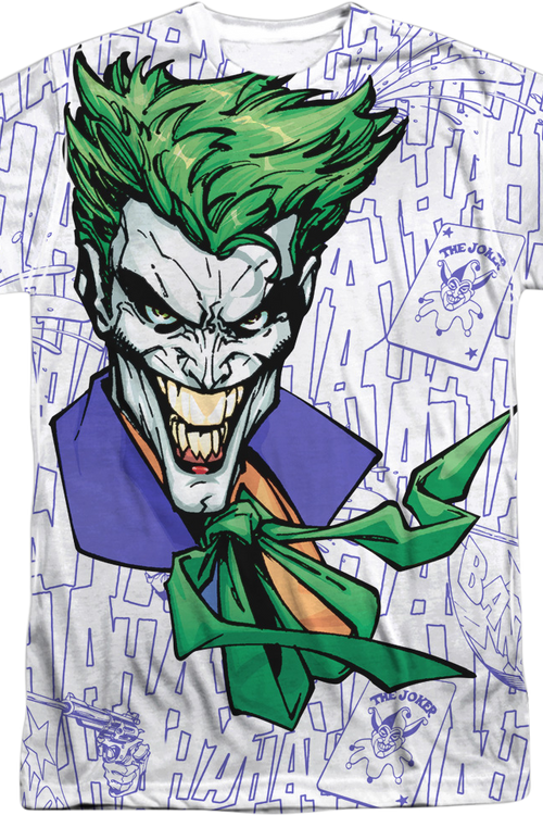 The Joker Laughing DC Comics Sublimation T-Shirtmain product image