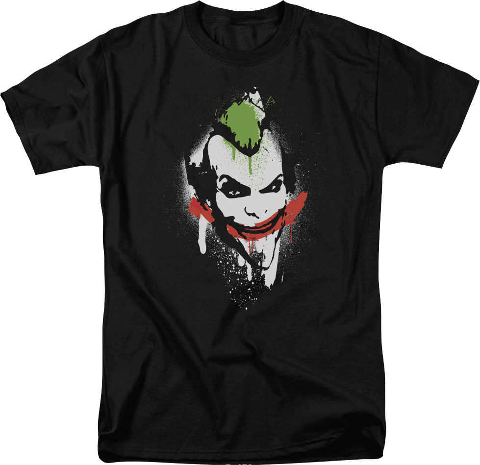 The Joker Spray Painted Smile DC Comics T-Shirt