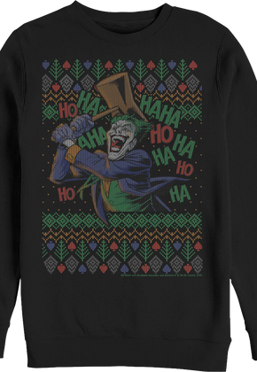 The Joker Ugly Faux Knit DC Comics Sweatshirt