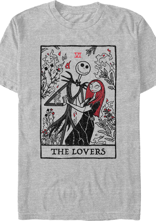 The Lovers Tarot Card Nightmare Before Christmas T-Shirt - main product image