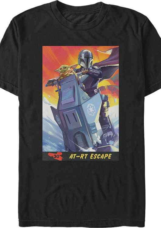 The Mandalorian And Grogu AT-RT Escape Star Wars T-Shirt - main product image