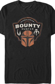 The Mandalorian And Grogu Bounty Hunter Shield Star Wars T-Shirt
