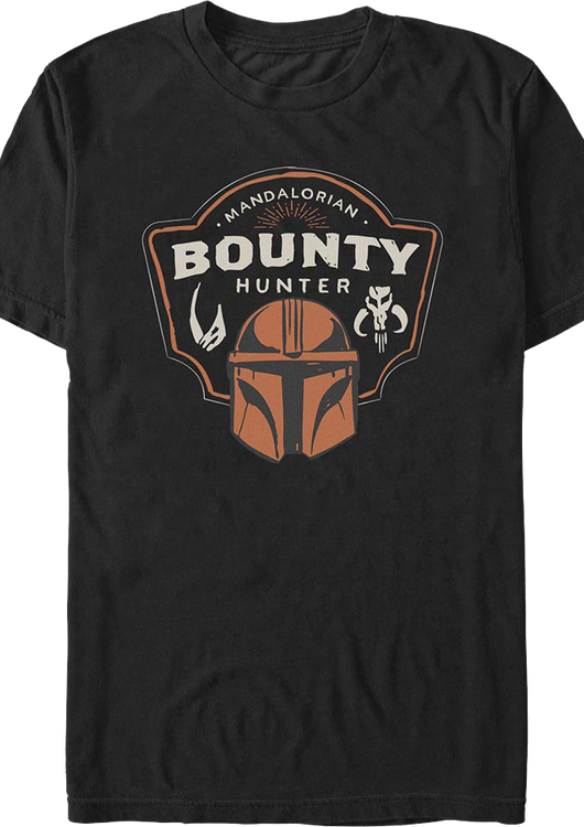 The Mandalorian And Grogu Bounty Hunter Shield Star Wars T-Shirt - main product image