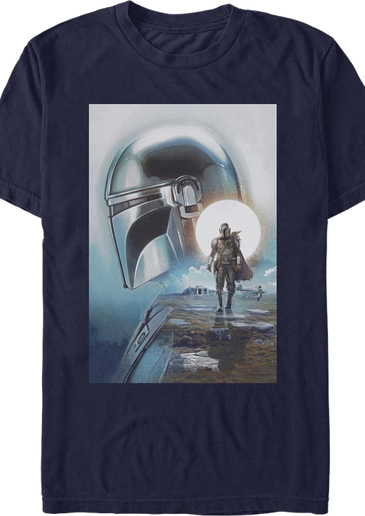 The Mandalorian And Grogu Collage Poster Star Wars T-Shirt - main product image