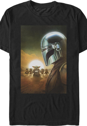 The Mandalorian And Grogu Most Wanted Poster Star Wars T-Shirt