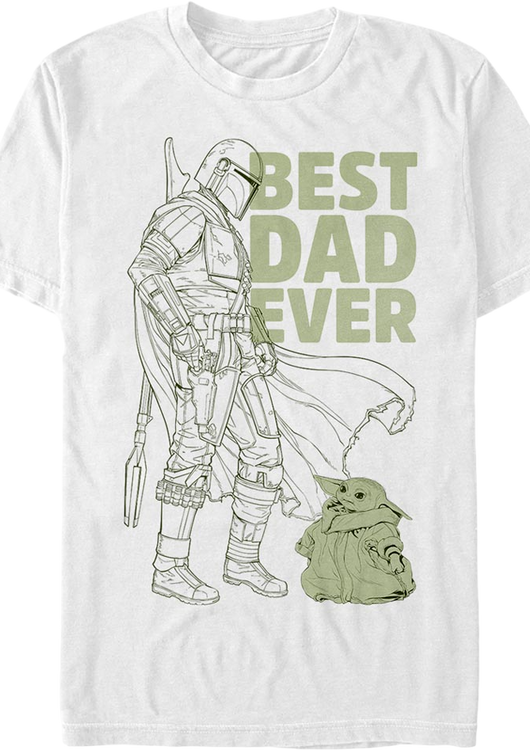The Mandalorian Best Dad Ever Star Wars T-Shirt - main product image