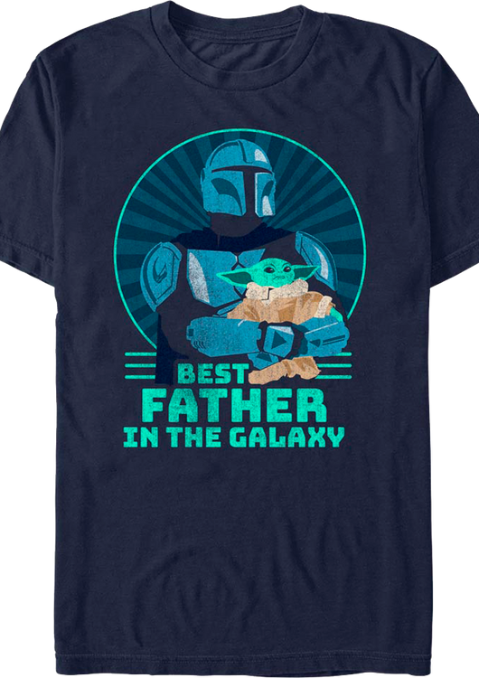 The Mandalorian Best Father In The Galaxy Star Wars T-Shirt - main product image