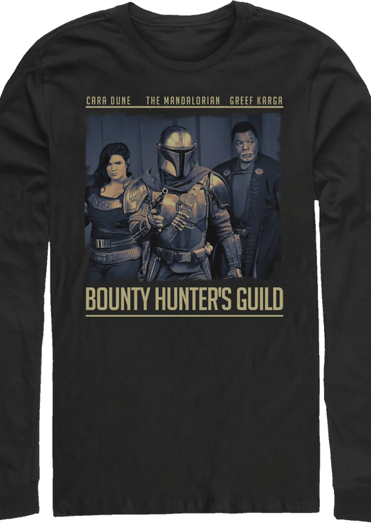 The Mandalorian Bounty Hunter's Guild Star Wars Long Sleeve Shirt - main product image