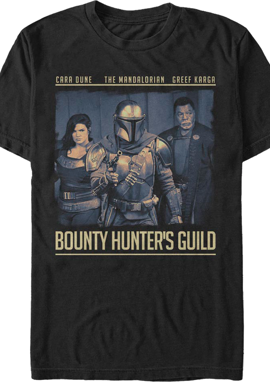 The Mandalorian Bounty Hunter's Guild Star Wars T-Shirt - main product image