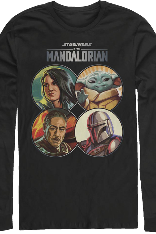The Mandalorian Coin Collage Star Wars Long Sleeve Shirtmain product image