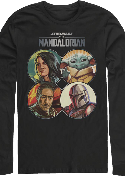 The Mandalorian Coin Collage Star Wars Long Sleeve Shirt - main product image