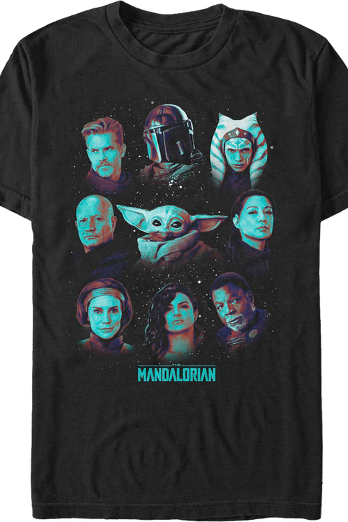 The Mandalorian Galaxy Collage Star Wars T-Shirtmain product image
