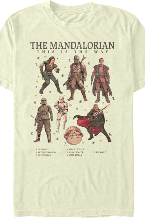 The Mandalorian The Numbered Way Star Wars T-Shirtmain product image