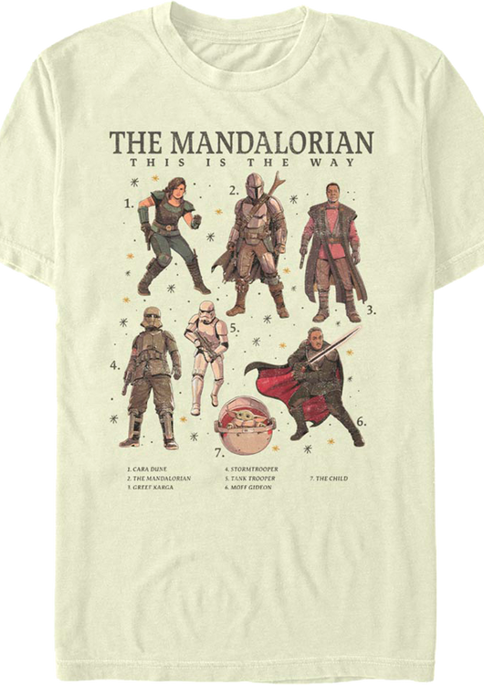 The Mandalorian The Numbered Way Star Wars T-Shirt - main product image