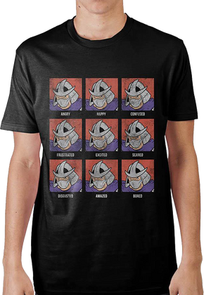 The Many Moods of Shredder Teenage Mutant Ninja Turtles T-Shirt