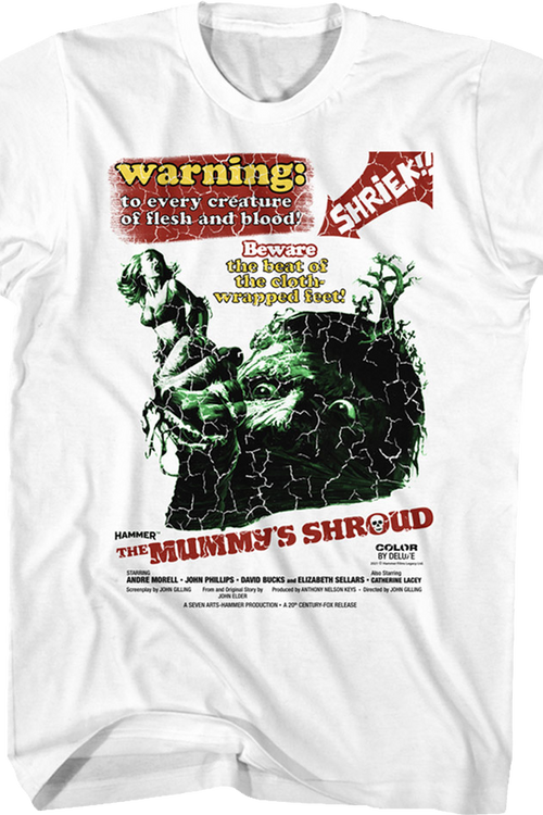 The Mummy's Shroud Poster Hammer Films T-Shirt - main product image
