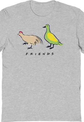 A Chicken And A Duck Friends T-Shirt