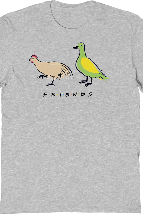 A Chicken And A Duck Friends T-Shirtmain product image