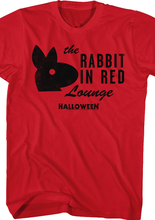 The Rabbit In Red Lounge Halloween T-Shirt - main product image