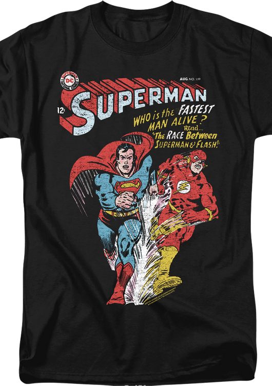 The Race Between Superman & Flash DC Comics T-Shirt - main product image