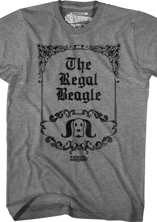 The Regal Beagle Three's Company T-Shirt - main product image