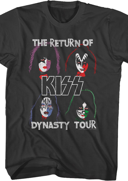 The Return Of Dynasty Tour KISS T-Shirt - main product image