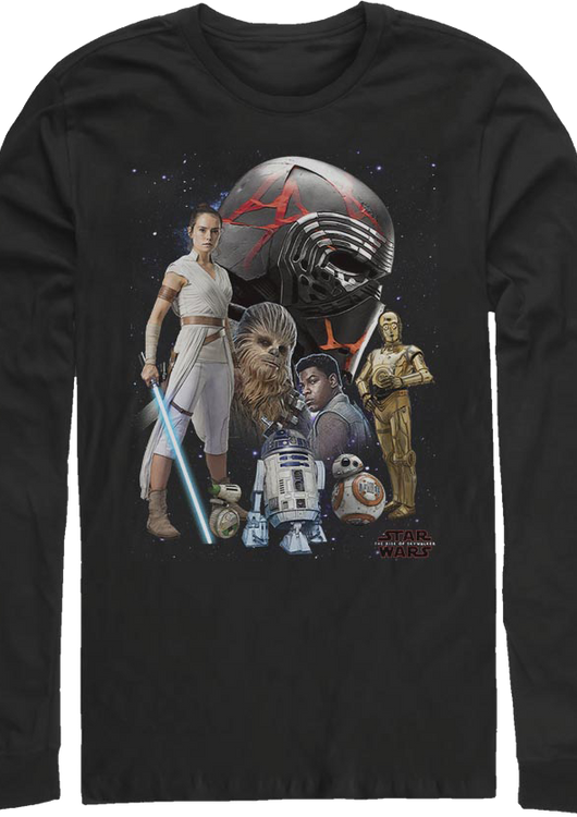 The Rise Of Skywalker Collage Star Wars Long Sleeve Shirt - main product image
