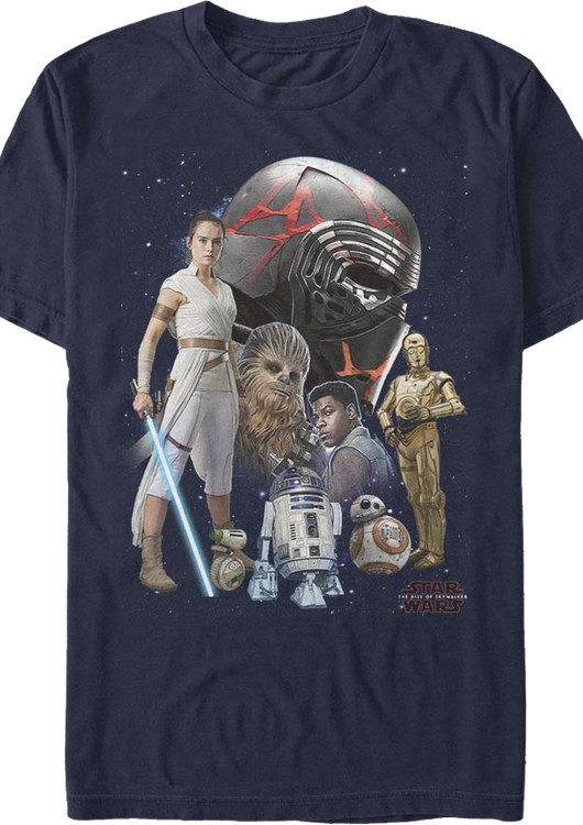 The Rise Of Skywalker Collage Star Wars T-Shirt - main product image