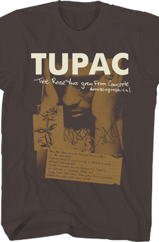 The Rose That Grew From Concrete Tupac Shakur T-Shirt