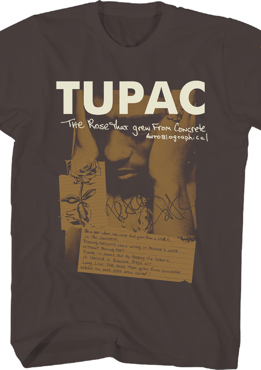 The Rose That Grew From Concrete Tupac Shakur T-Shirt - main product image