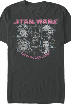 The Saga Continues Star Wars T-Shirt