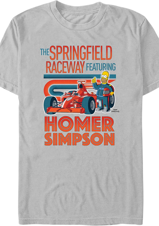 The Springfield Raceway Simpsons T-Shirt - main product image