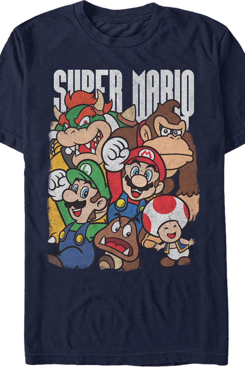 The Stars of Super Mario Bros. Nintendo T-Shirt - main product image